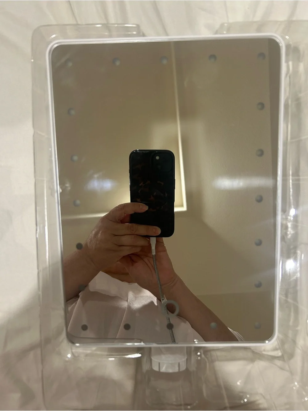 Impressions LED Lighted Makeup Mirror - Clear White Frame